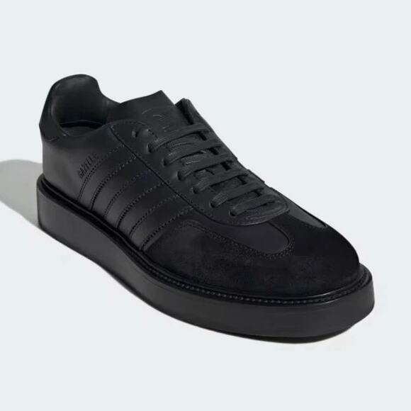 ADIDAS MADE IN ITALY MEN\'S 6 PREMIUM GAZELLE INDOOR BLACK LEATHER IH8642 main image 6